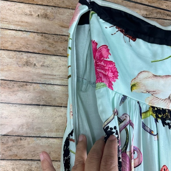 Anthropologie Geisha Designs Strapless Floral Maxi Dress Size 2 - Picture 9 of 16